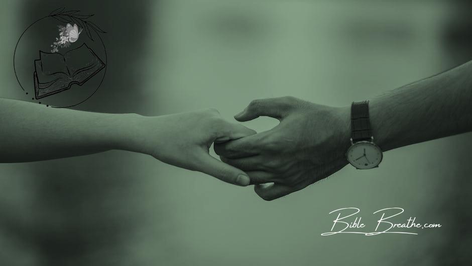 Monochrome Photo of Couple Holding Hands