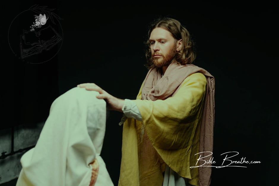 Reenactment of Jesus Christ Preaching His Disciple