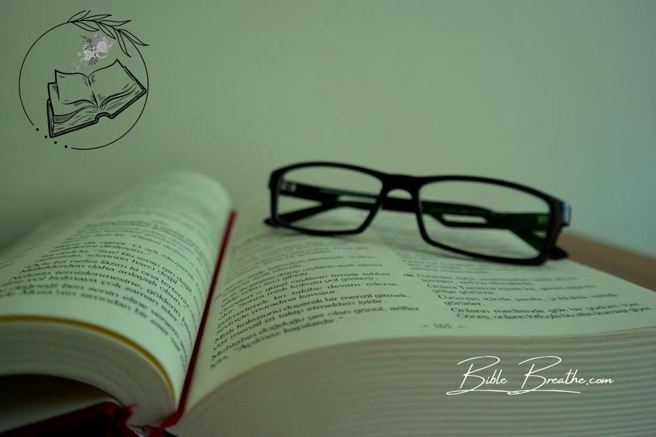 Close-up of Eyeglasses on Book