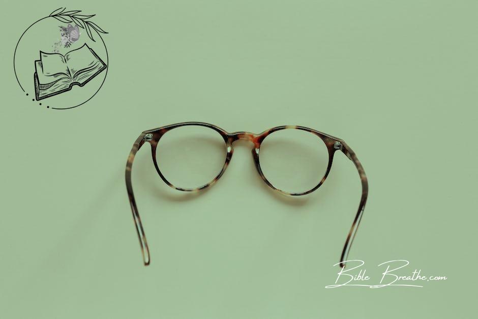 Stylish round eyeglasses with optical lenses