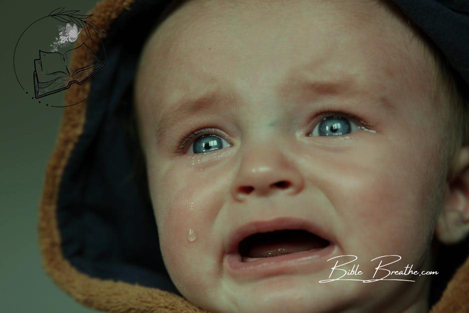 Close-up Photo of Crying Baby 