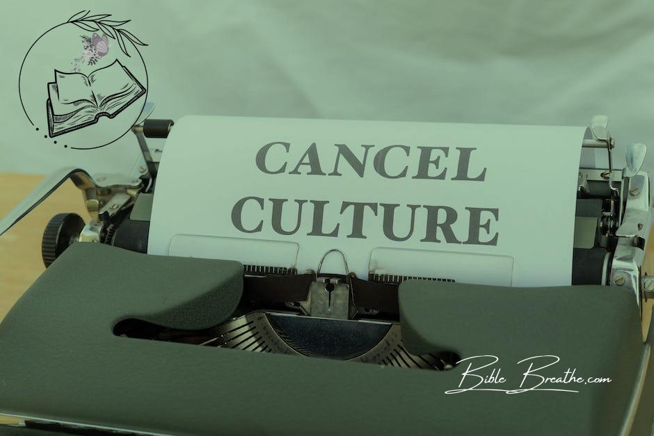 A typewriter with the word cancel culture on it