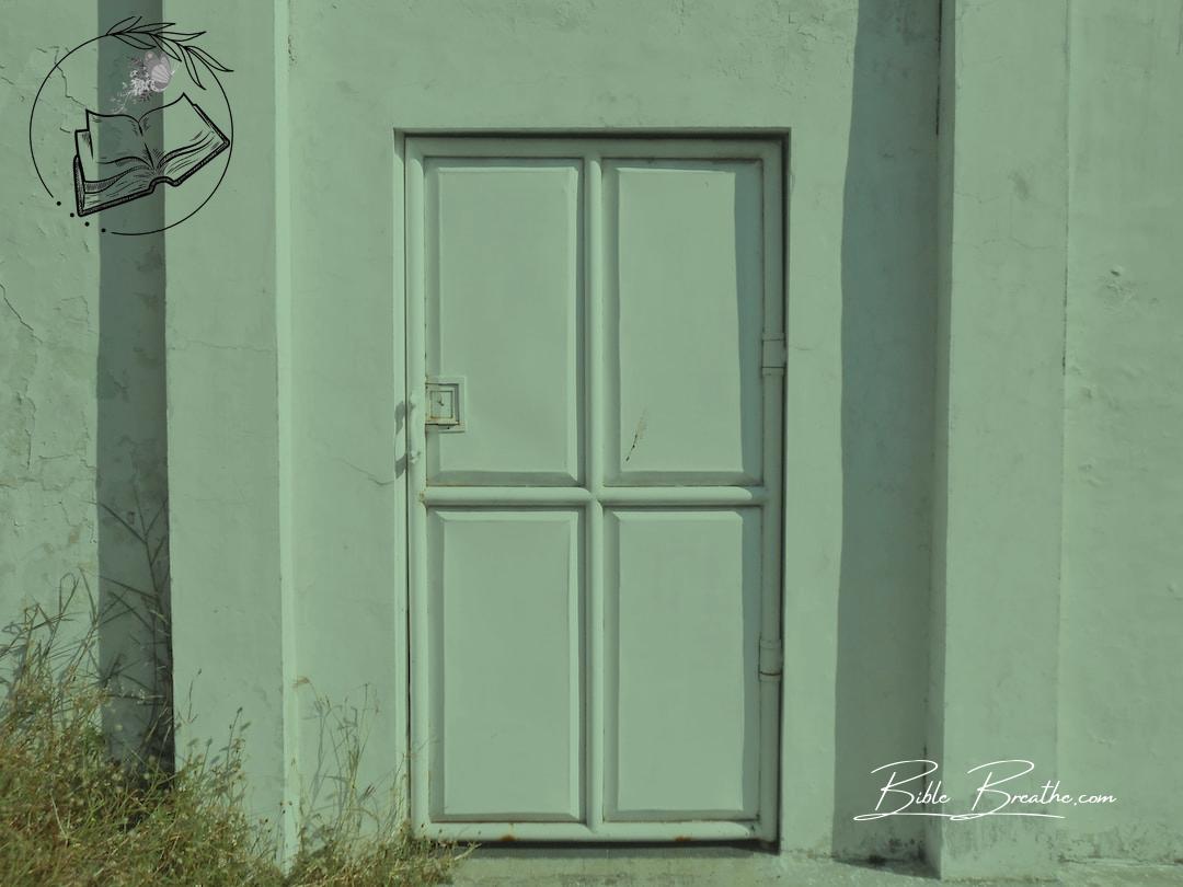 closed white door during daytime