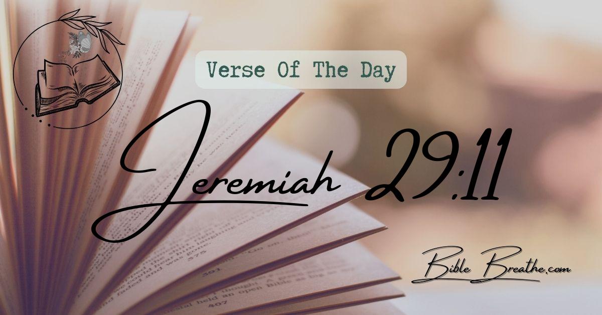 Jeremiah 29:11 For I know the thoughts that I think toward you, saith the LORD, thoughts of peace, and not of evil, to give you an expected end. Verse Of The Day BibleBreathe Featured Image