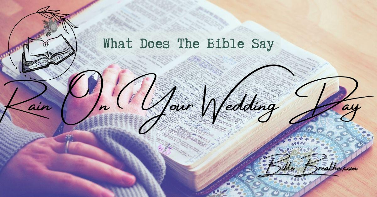 what does the bible say about rain on your wedding day BibleBreathe Featured Image