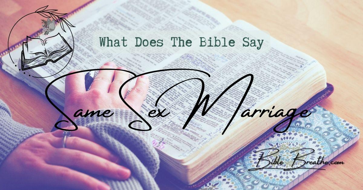 what does the bible say about same sex marriage BibleBreathe Featured Image