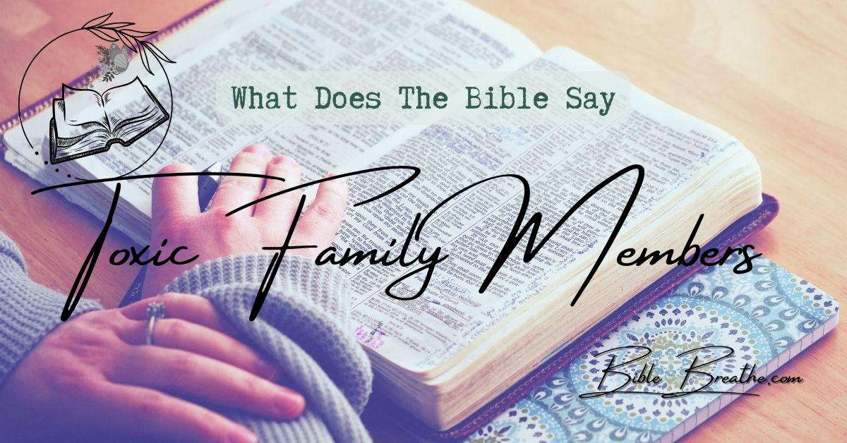 what does the bible say about toxic family members BibleBreathe Featured Image