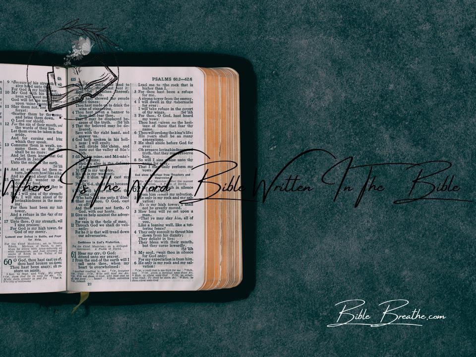where is the word bible written in the bible BibleBreathe Featured Image