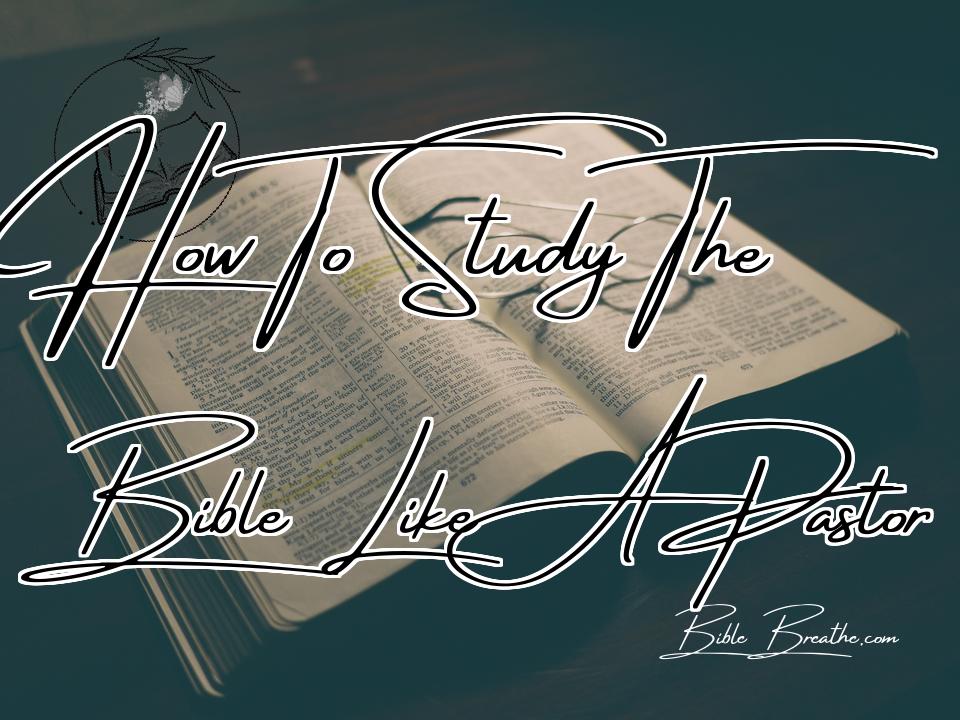 How To Study The Bible Like A Pastor Featured Image