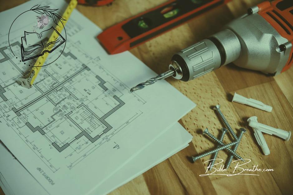 Floor Plan on Table