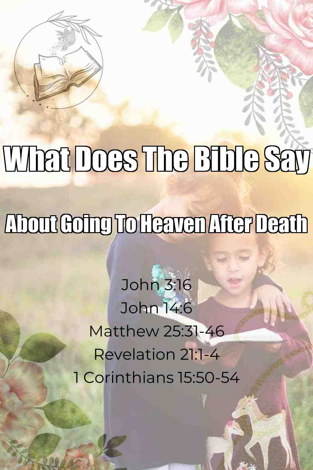 Pinterest Pin About What Does The Bible Say About Going To Heaven After Death