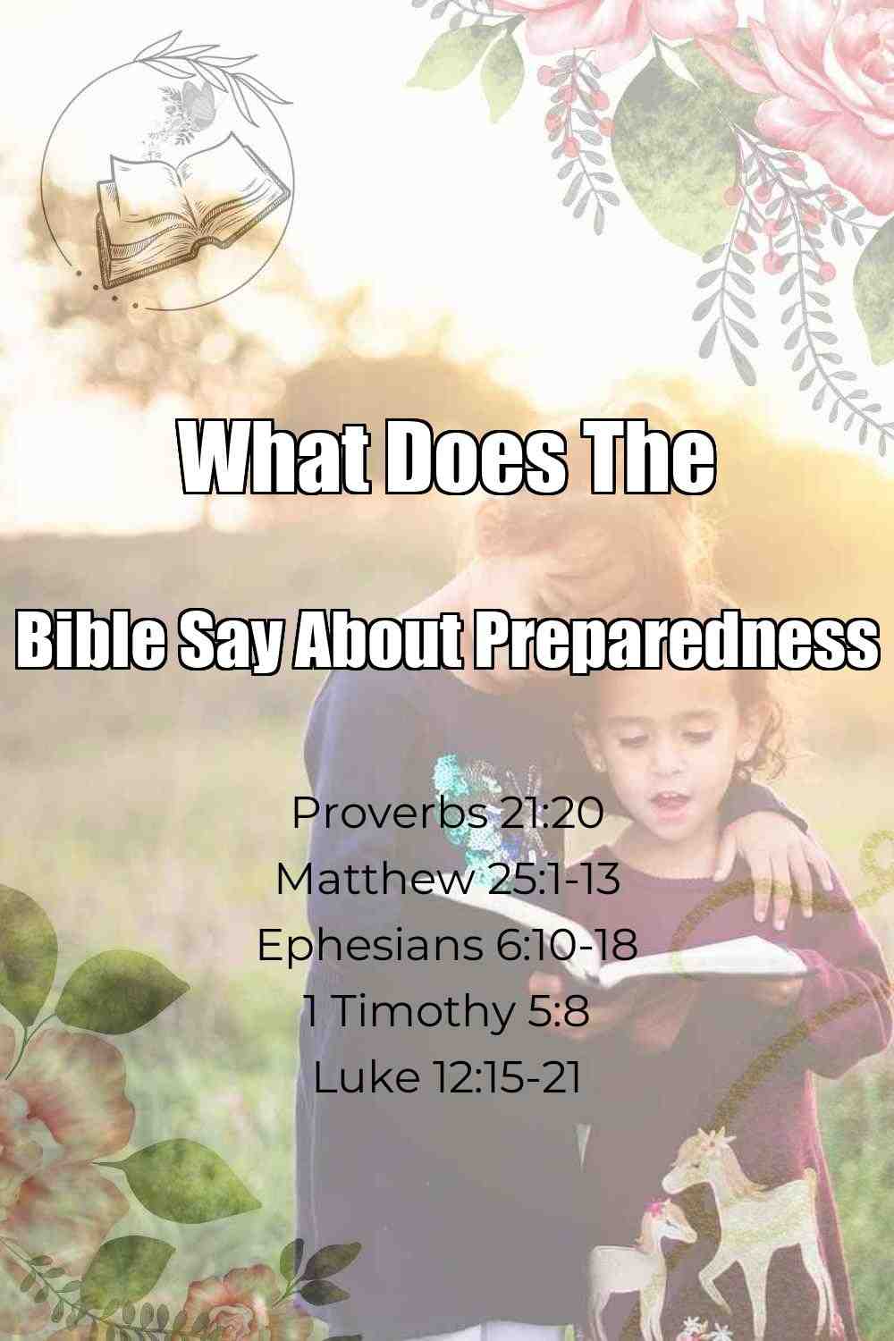 Pinterest Pin About What Does The Bible Say About Preparedness