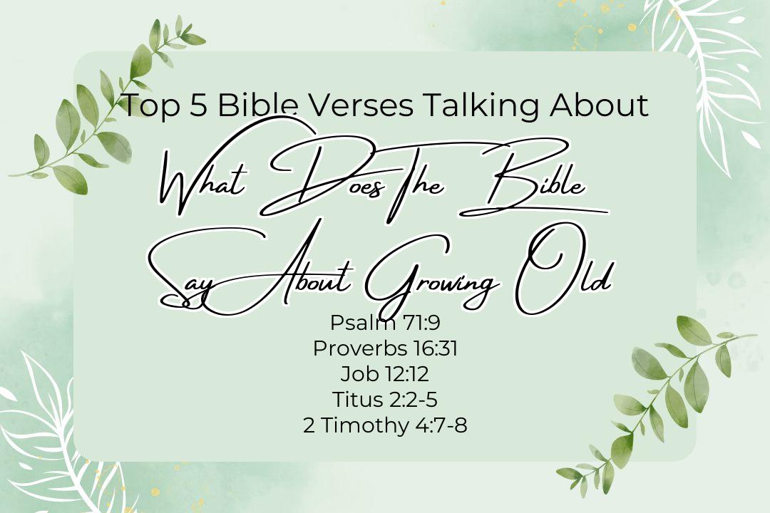 Top 5 Bible Verses About What Does The Bible Say About Growing Old