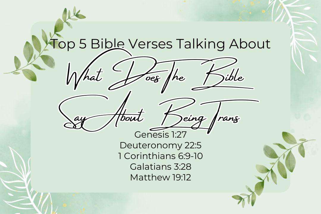 Top 5 Bible Verses About What Does The Bible Say About Being Trans