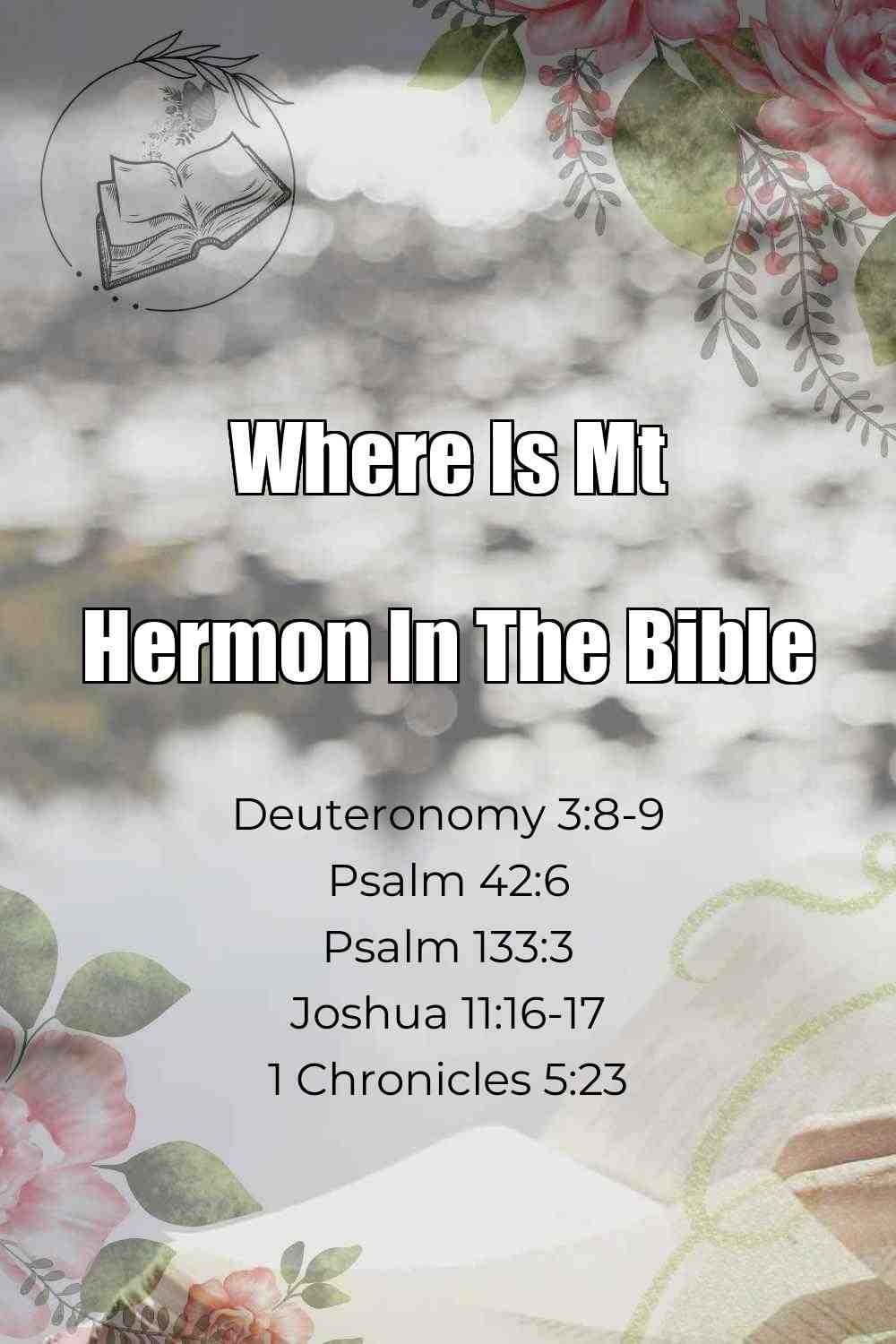 Pinterest Pin About Where Is Mt Hermon In The Bible