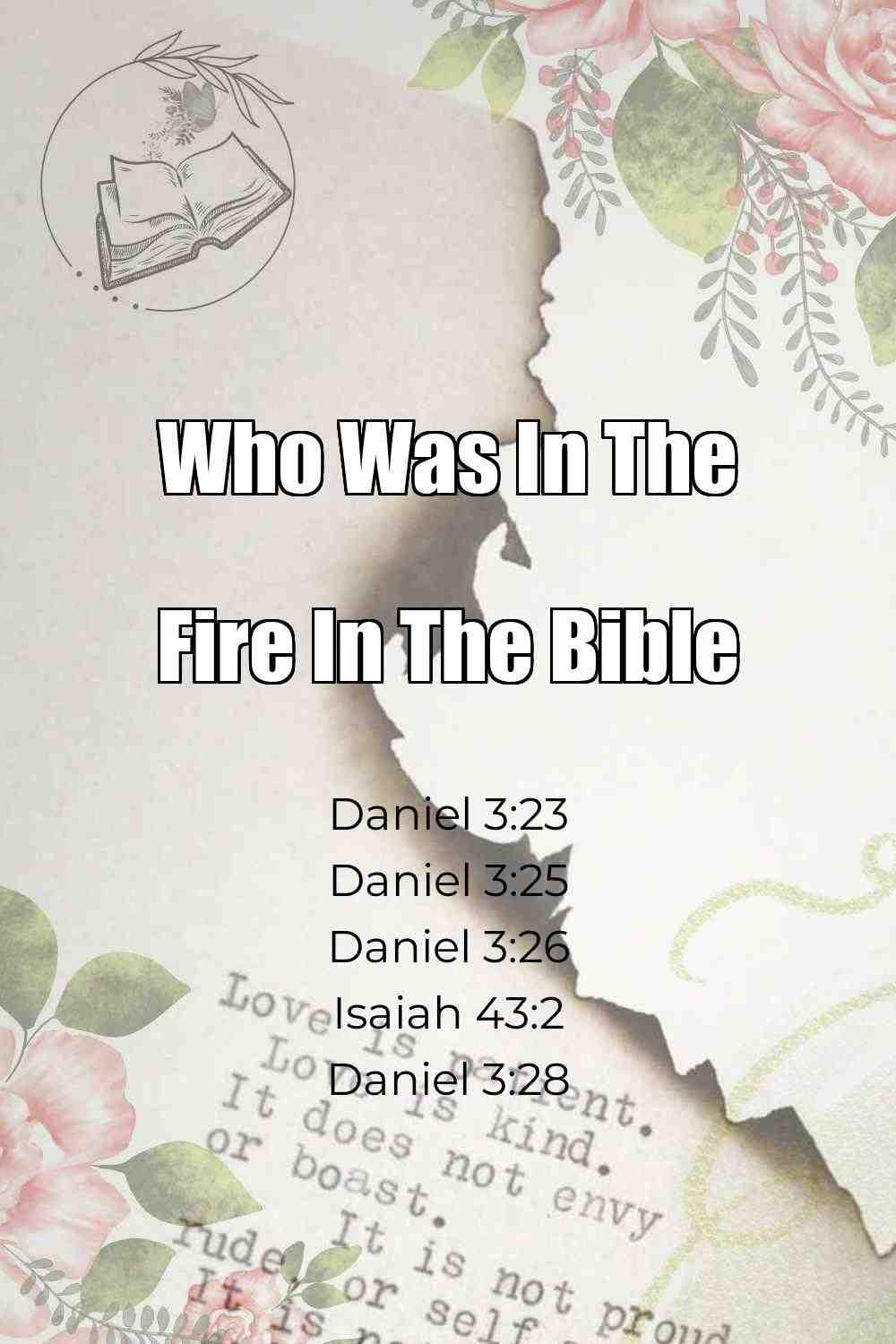 Pinterest Pin About Who Was In The Fire In The Bible